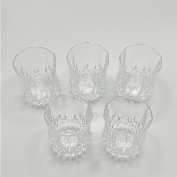 Cristal D'Arques Longchamp Vintage Crystal Shot Glasses - Set of 5 - Picture 3 of 7